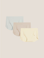 3pcs Classic Mid-Rise Briefs