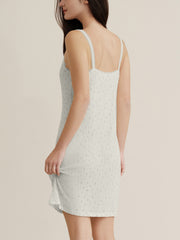 Naia™ Lavender Fabric French-Style Floral Print Slip Sleep Dress