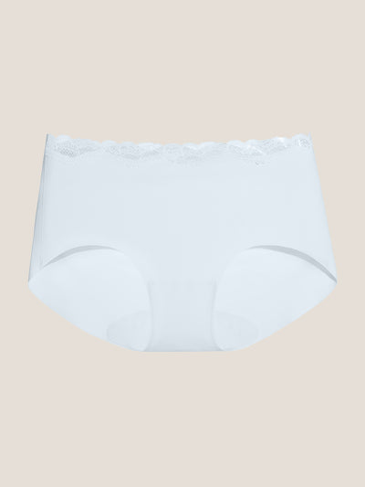 Basic Seamless Lace-Trimmed Boxer Brief