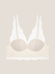 Lace Padded Plunge Spacer Bra