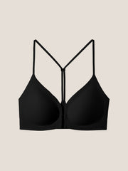 Y-Back Front-Closure Wireless Bra