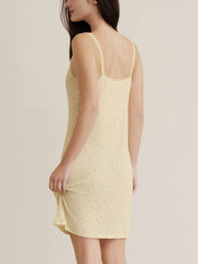 Naia™ Lavender Fabric French-Style Floral Print Slip Sleep Dress