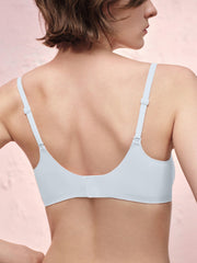 Basic Seamless Lace-Trimmed Bra - Smart Size