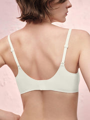 Basic Seamless Lace-Trimmed Bra - Smart Size