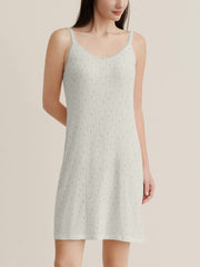 Naia™ Lavender Fabric French-Style Floral Print Slip Sleep Dress