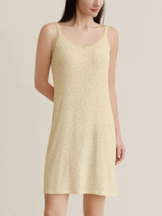 Naia™ Lavender Fabric French-Style Floral Print Slip Sleep Dress