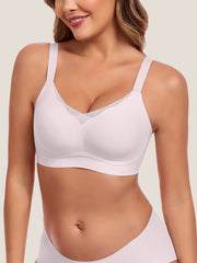 Wave Mesh Support Wireless Bra