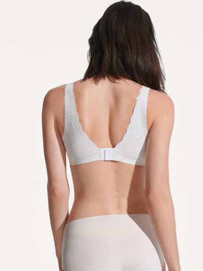 24H Comfort One Size Lace Bra with Back Hook