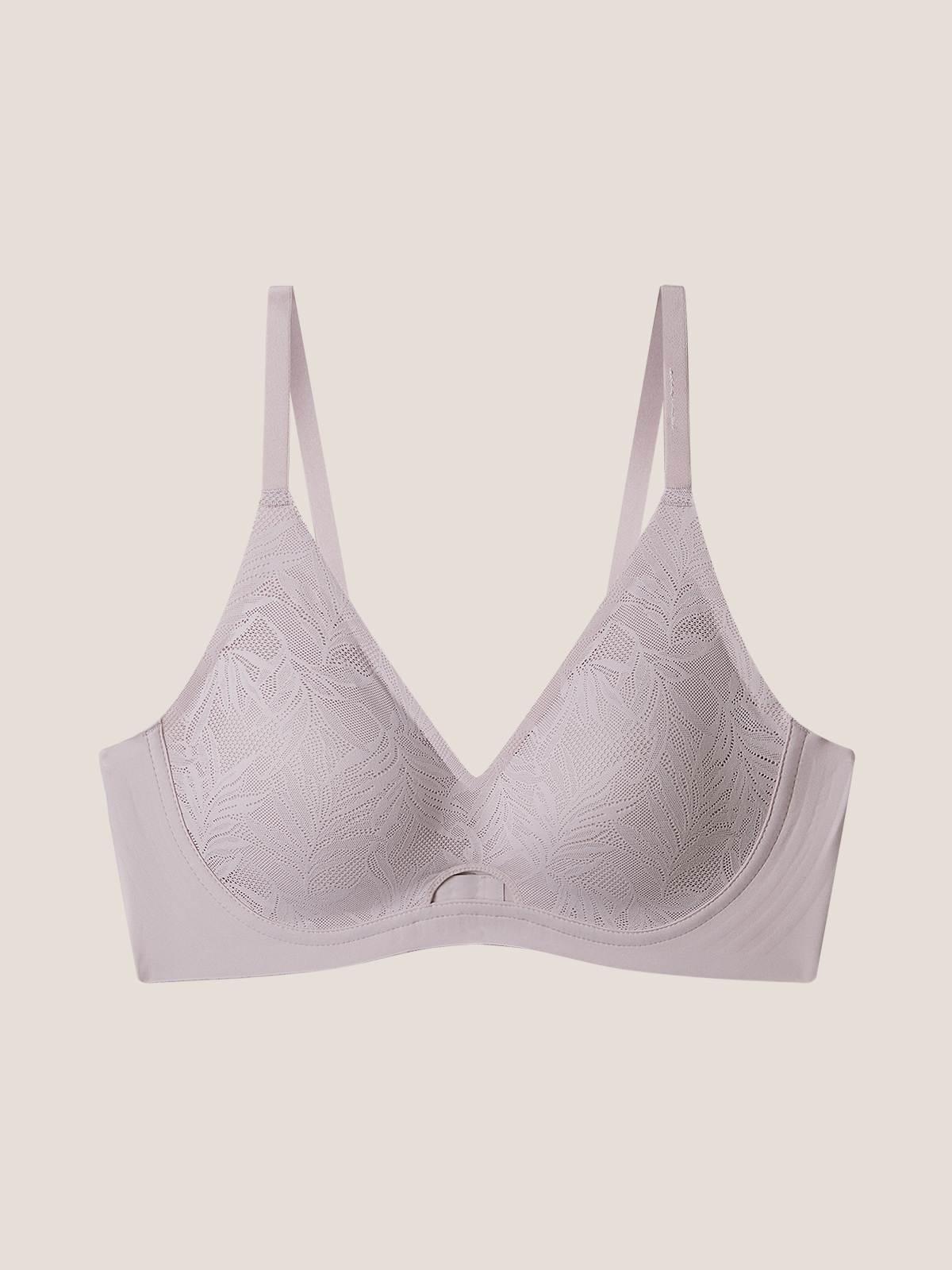 Vine Lace Cut-Out Front Bra