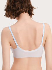 Basic Seamless Deep V Neck Mint-Infused Cooling Bra
