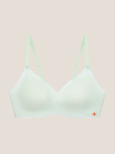 Basic Seamless Deep V Neck Mint-Infused Cooling Bra