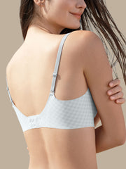 Basic Seamless Deep V Scalloped Neck Cooling Bra