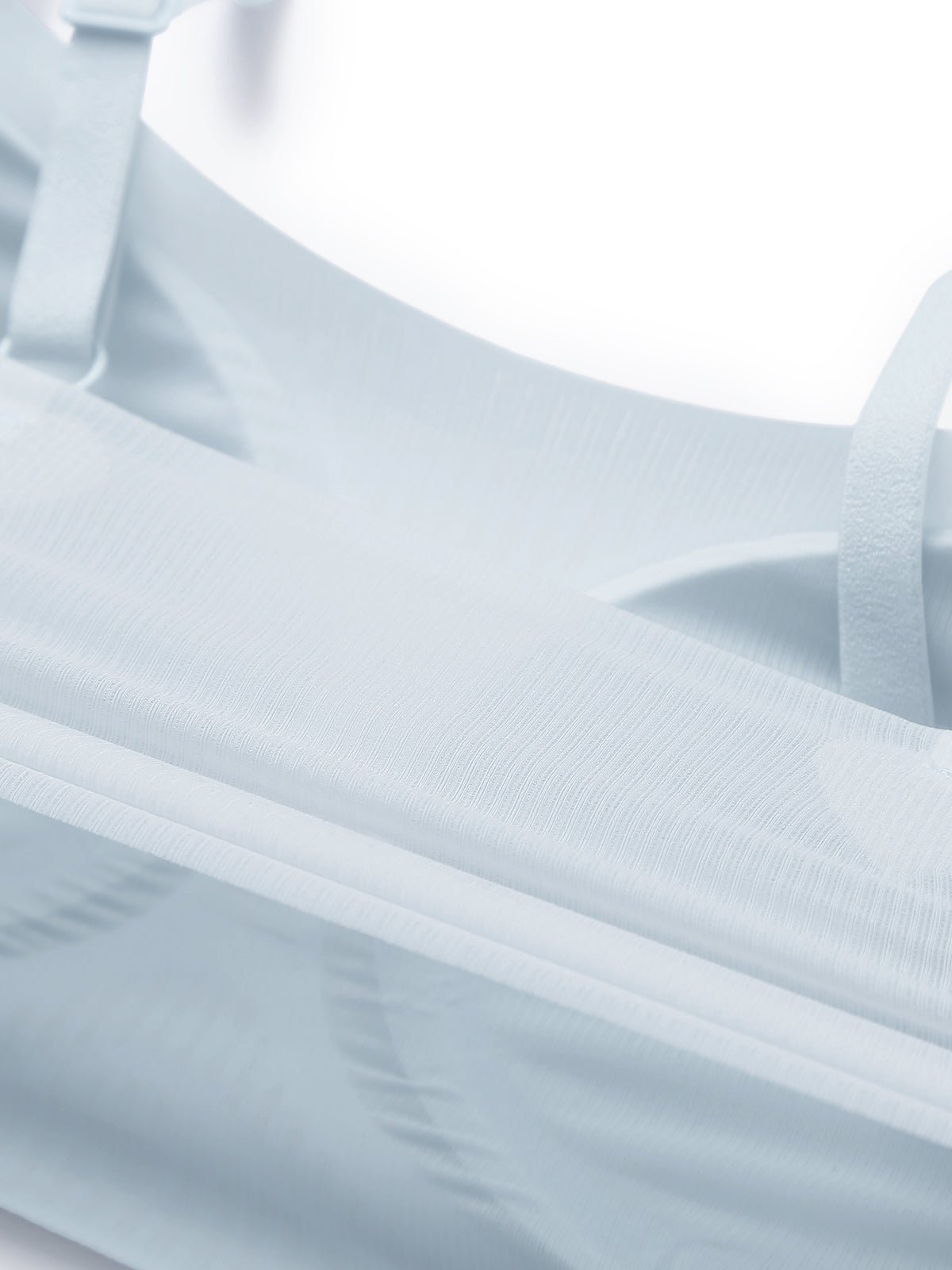Breeze In Support Ribbed Wavy Collar Cooling Bra & Brief
