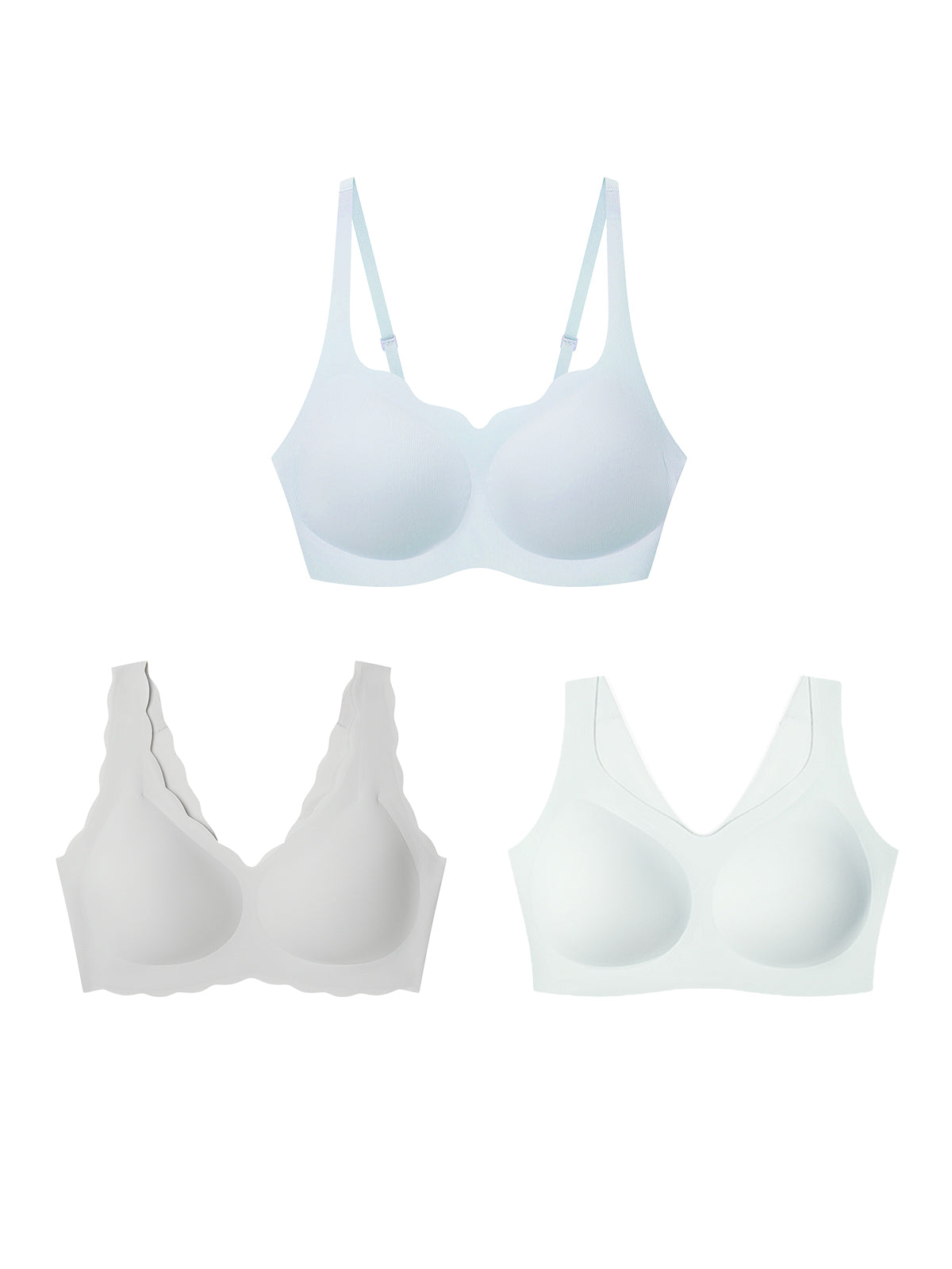 24H Comfort Cloudy Support Bra Kit of 3