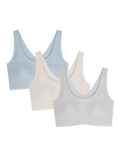 Flash Sale | 24H Comfort One Size Classic Wireless Bra Fixed Pad Kit of 3