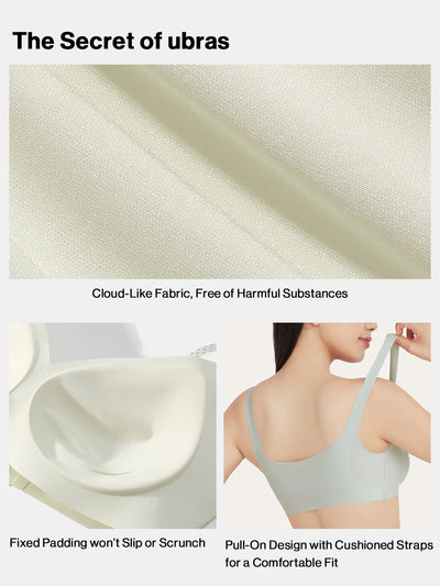 24H Comfort Cloudy Support Classic Wireless Bra Kit of 3