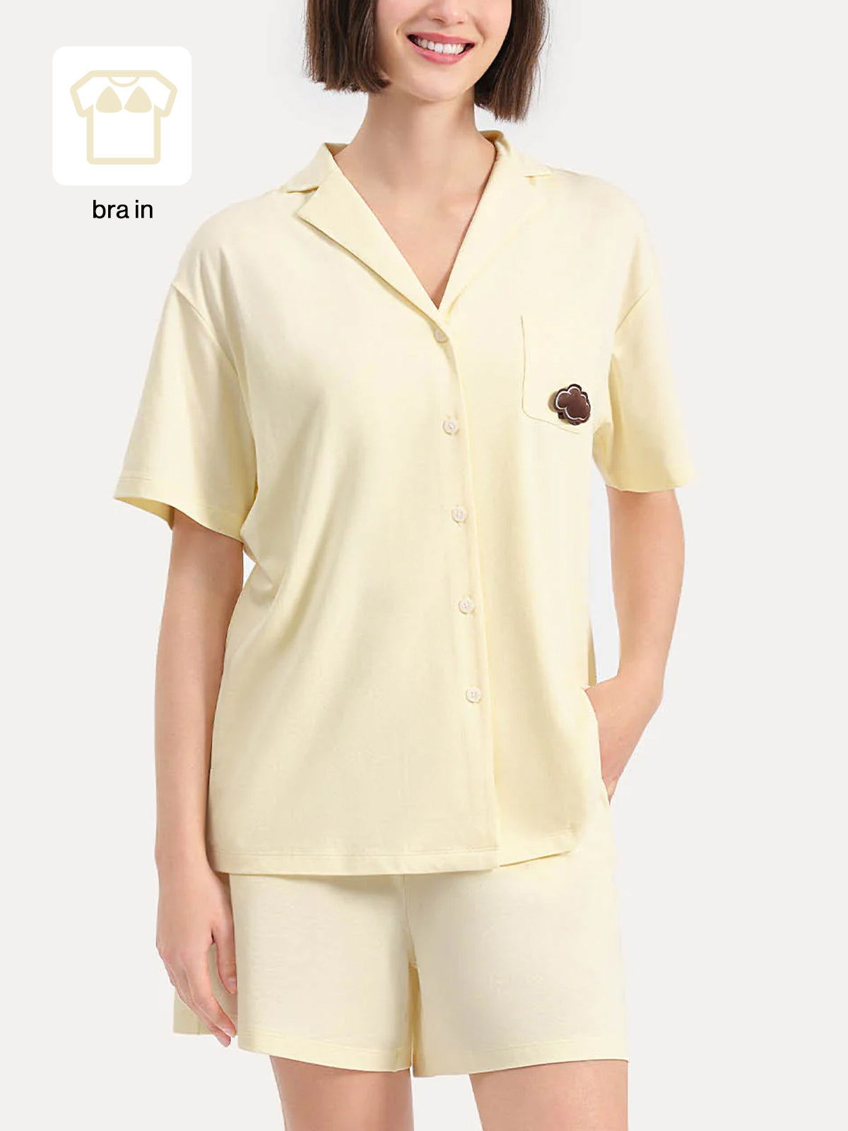 Cotton Short Sleeve Pajama Set