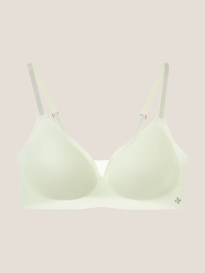 Basic Seamless Deep V Neck Mesh Cooling Bra