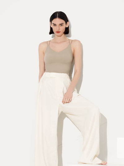 Cross-Back Bra-in Crop Top