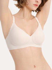 Basic Seamless Deep V Neck Mint-Infused Cooling Bra