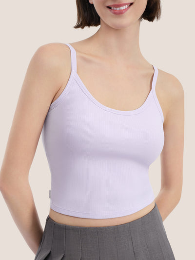 Modal Ribbed Bra Crop Cami