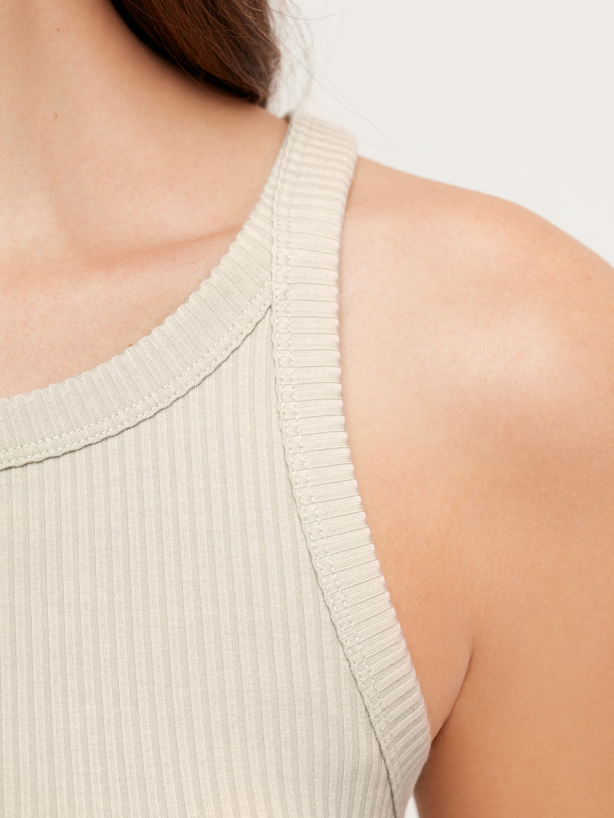 Ribbed Slim-Fit Vest Top