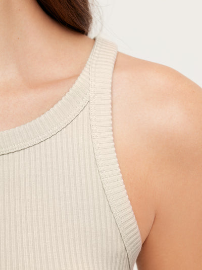 Ribbed Slim-Fit Vest Top