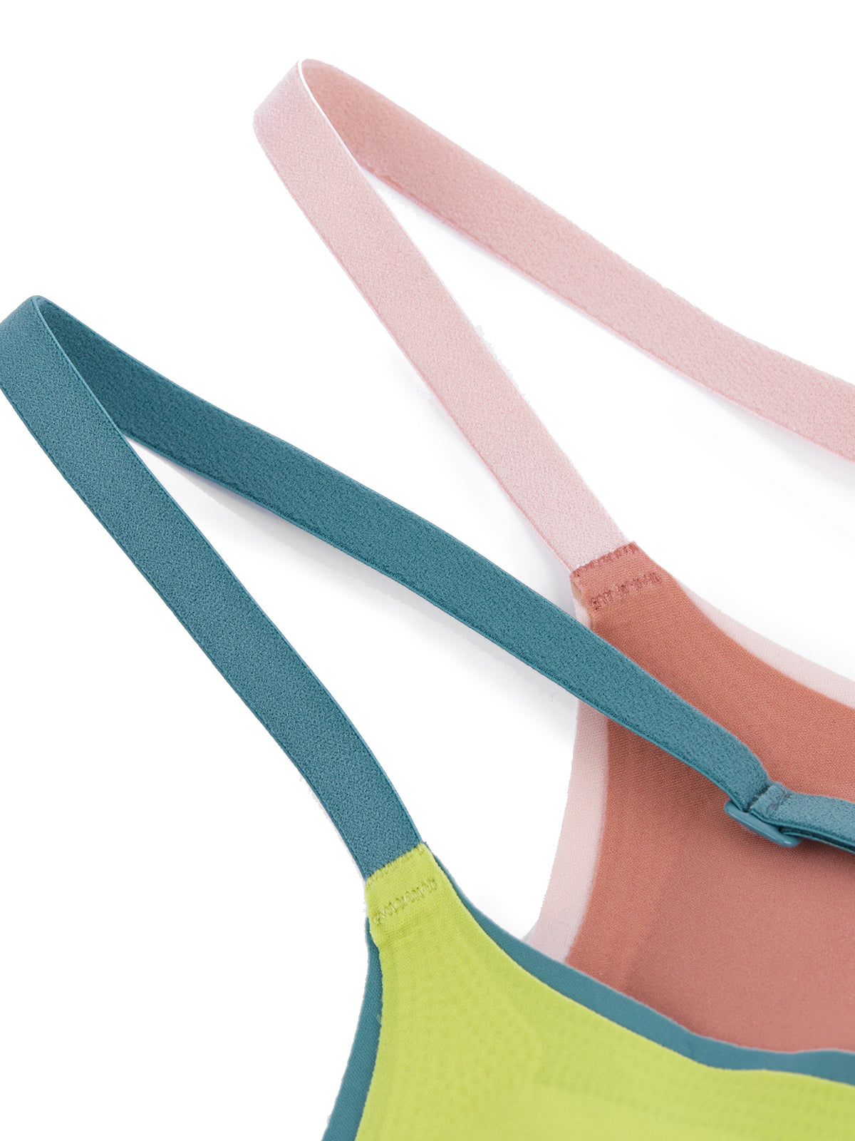 24H Comfort One Size Contrast Spaghetti Strap Wireless Bra