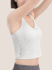Modal Ribbed Bra Crop Cami