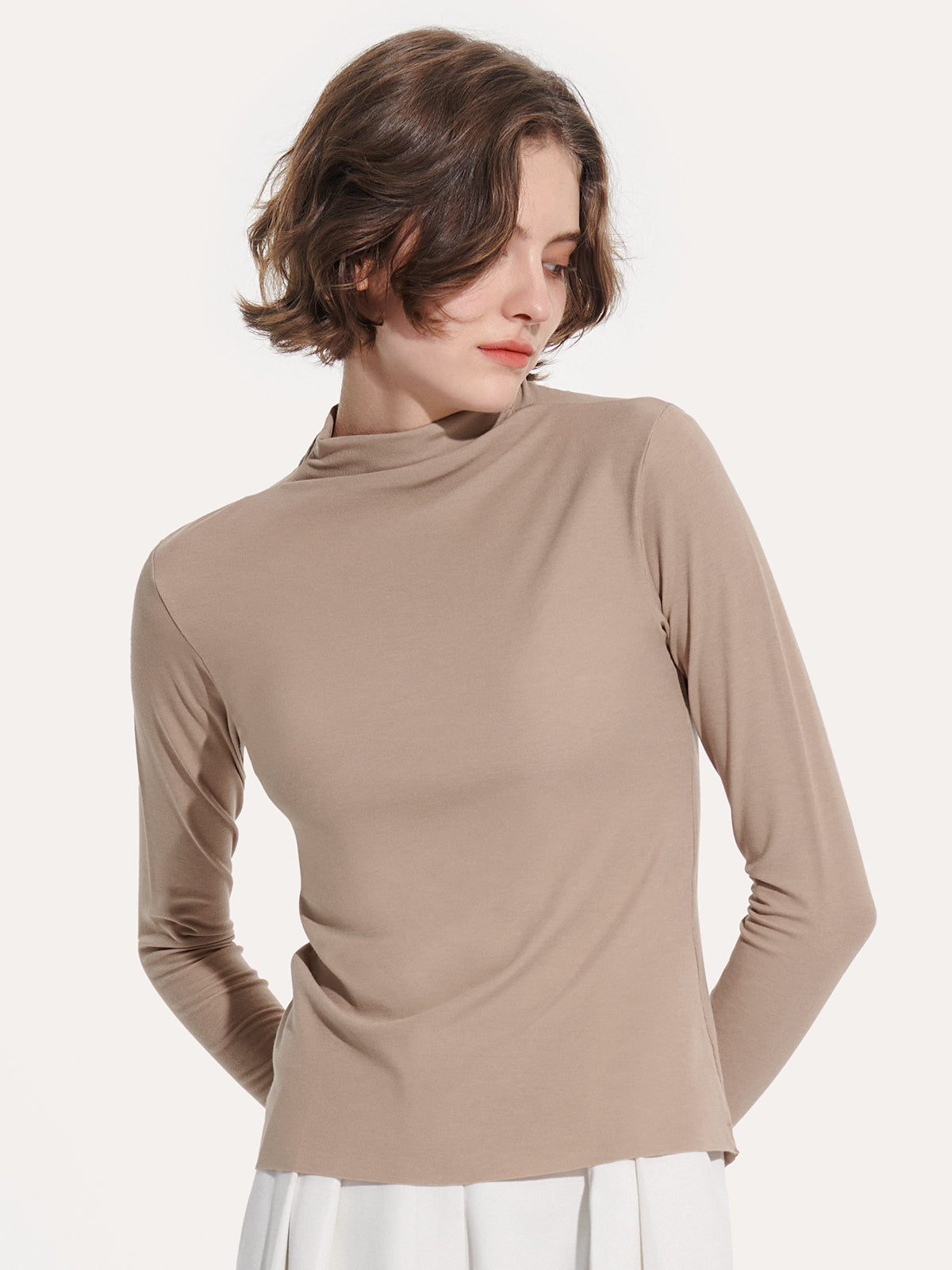 Merino High Neck Thermal Top