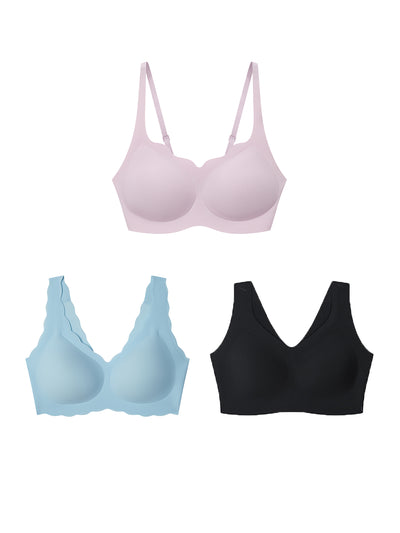 24H Comfort Cloudy Support Bra Kit of 3
