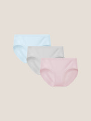 3pcs Modal Antibacterial Mid-Rise Briefs