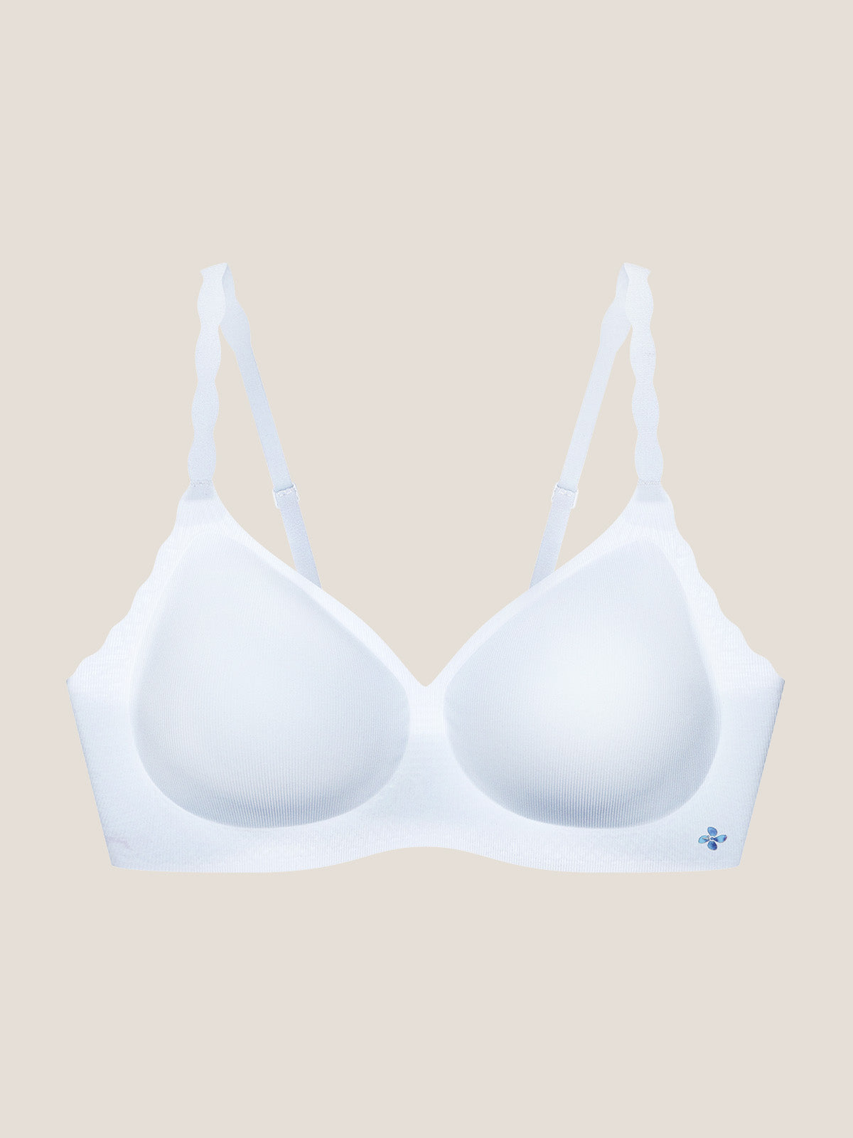 Basic Seamless Deep V Neck Mint-Infused Cooling Bra