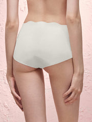 Basic Seamless Lace-Trimmed Boxer Brief
