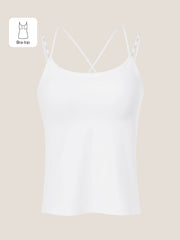 Crisscross Back Bra-In Cami