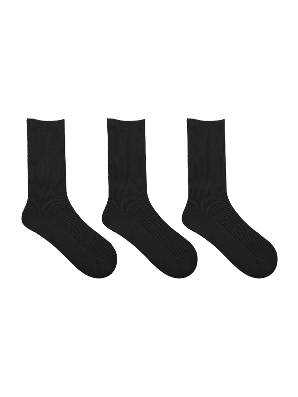 Ribbed Stacked Mid-Calf Socks (Pack of 3)