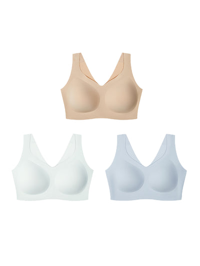 24H Comfort Cloudy Support Classic Wireless Bra Kit of 3