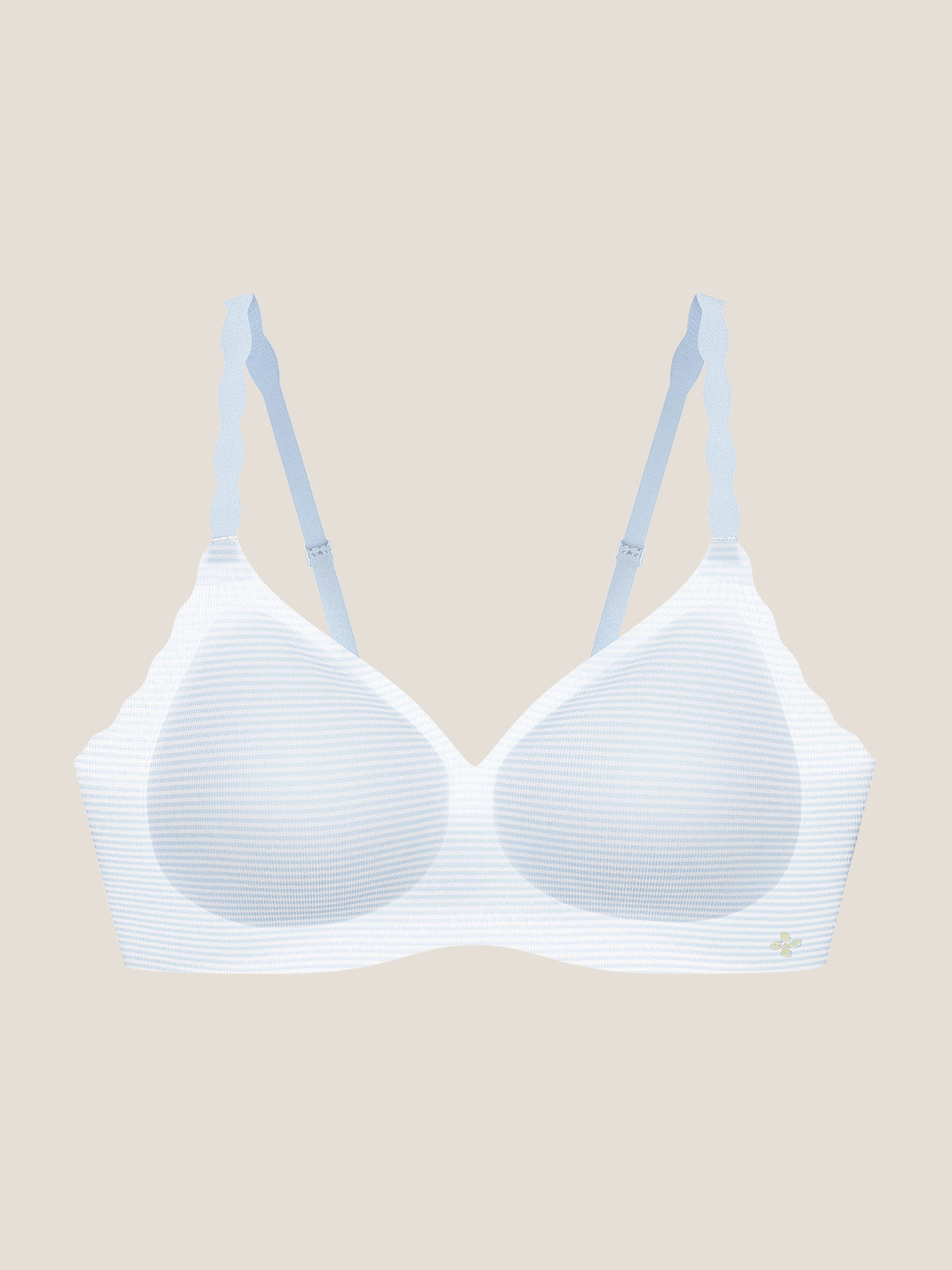 Basic Seamless Deep V Neck Mint-Infused Cooling Bra