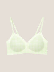 Basic Seamless Deep V Scalloped Neck Cooling Bra