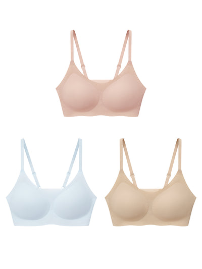 Breeze In U Collar Spaghetti Strap Cooling Bra Kit of 3