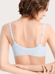 Basic Seamless Deep V Neck Mint-Infused Cooling Bra