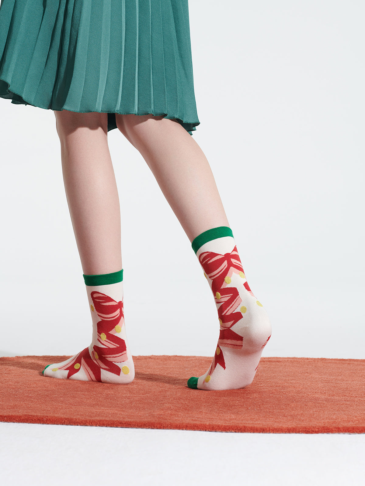 Christmas Edition Cotton Mid-Calf Socks Gift Set