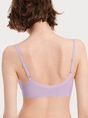 Basic Seamless Deep V Neck Mint-Infused Cooling Bra