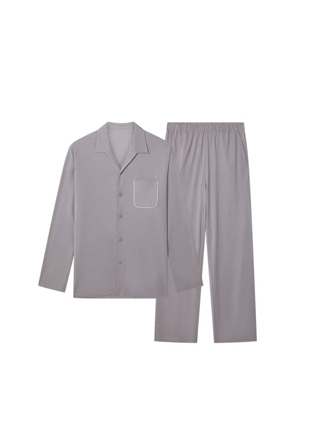 Flash Sale | Classic Cotton Notch Collar Pajama Set