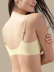 Basic Seamless Deep V Scalloped Neck Cooling Bra