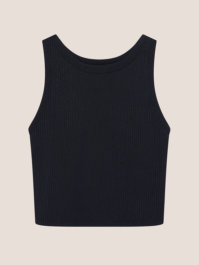 Modal Ribbed Bra Crop Tank
