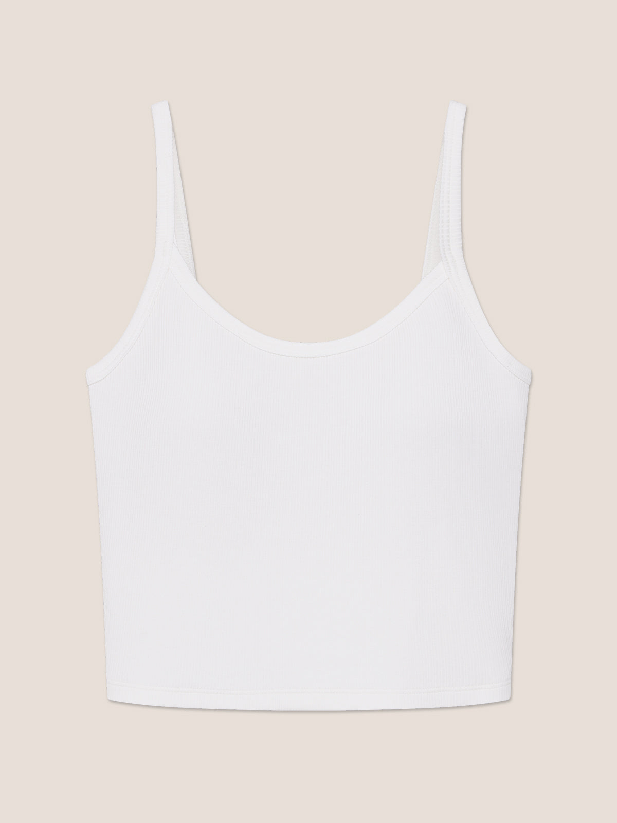 Modal Ribbed Bra Crop Cami