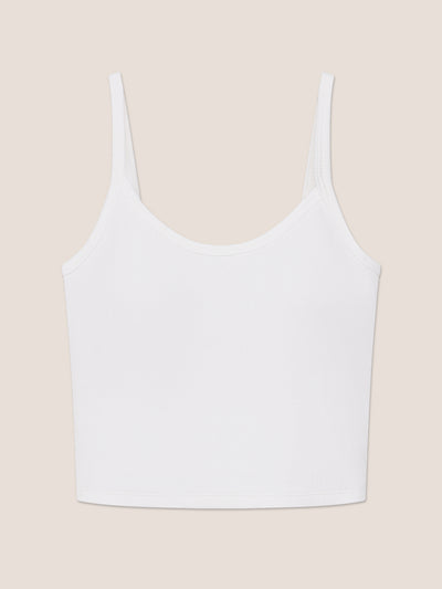 Modal Ribbed Bra Crop Cami