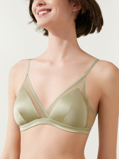 Luxe Silk Triangle Bra