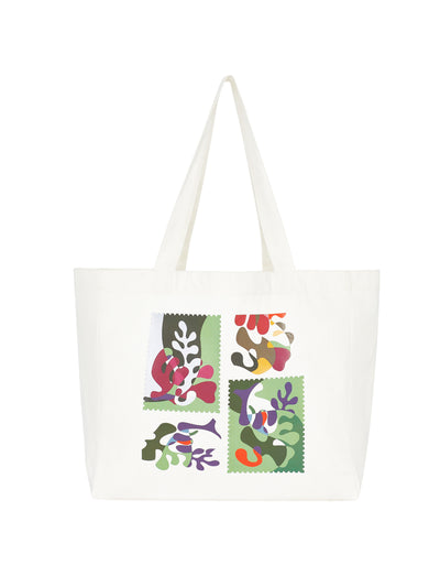 Printed Canvas Tote Bag (Oceanic Garden Limited Edition)